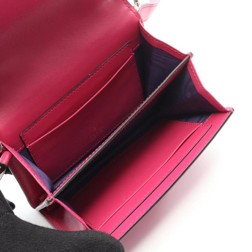 GUCCI Authentic Pink Leather Shoulder Bag - Picture 3 of 7